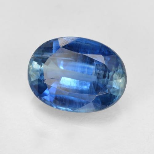 Cyanite bleue naturelle coupe ovale, 1,70 ct, SI