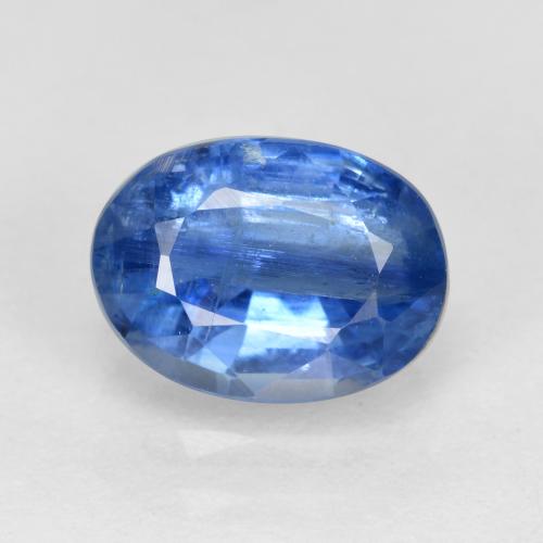 Cyanite bleue naturelle coupe ovale, 1,69 ct, SI
