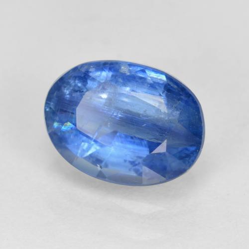 Cyanite bleue naturelle coupe ovale, 1,69 ct, SI