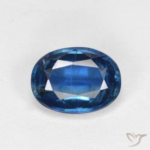 Disthène Bleu marine naturelle Coupe ovale, 1.71 ct, VS-SI
