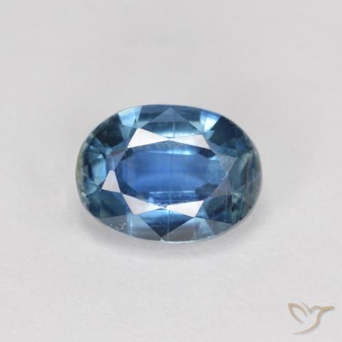 2.08ct Naturel Bleu marine Disthène, ovale, VS-SI