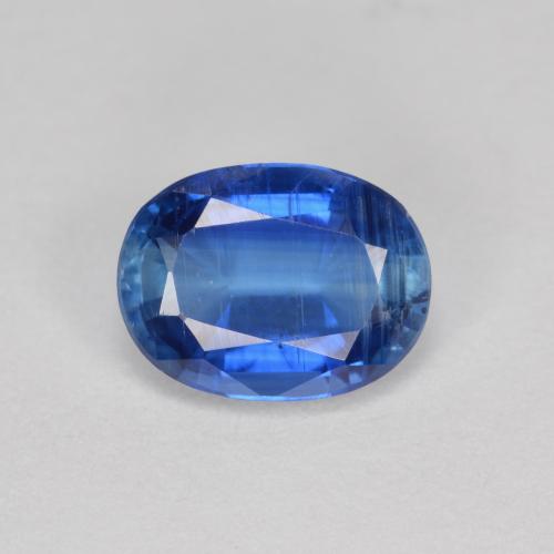 Disthène Bleu foncé naturelle Coupe ovale, 1.62 ct, VS-SI