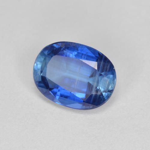 Disthène Bleu foncé naturelle Coupe ovale, 1.62 ct, VS-SI