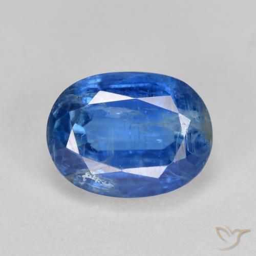Disthène Bleu vif naturelle Coupe ovale, 2.37 ct, SI-I1