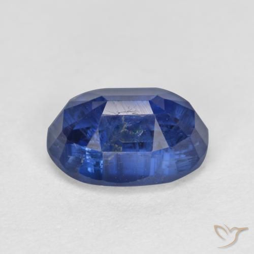 Disthène Bleu foncé naturelle Coupe ovale, 1.81 ct, SI-I1