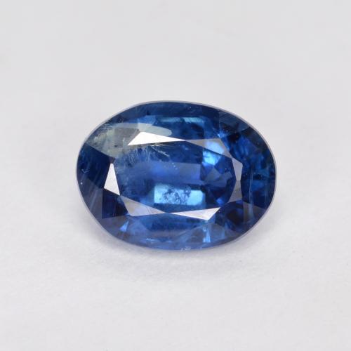 Cyanite bleue naturelle coupe ovale, 1,71 ct, SI