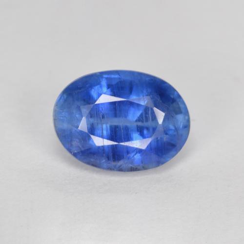 Disthène Bleu marine vif naturelle Coupe ovale, 1.66 ct, VS-SI