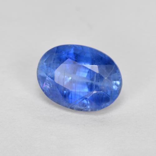 Disthène Bleu marine vif naturelle Coupe ovale, 1.66 ct, VS-SI