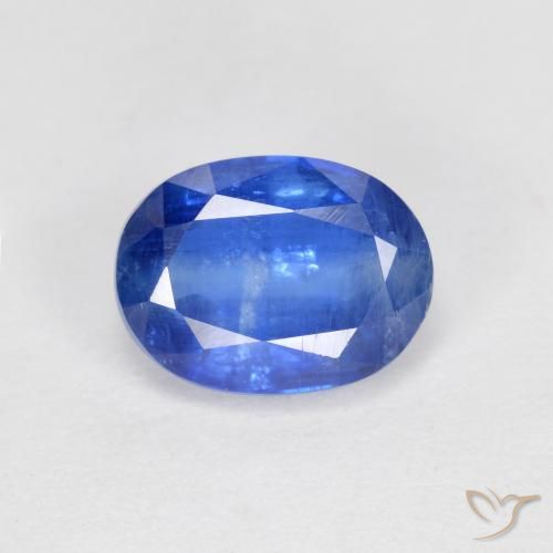 1.87ct Naturel Bleu moyen Disthène, ovale, SI