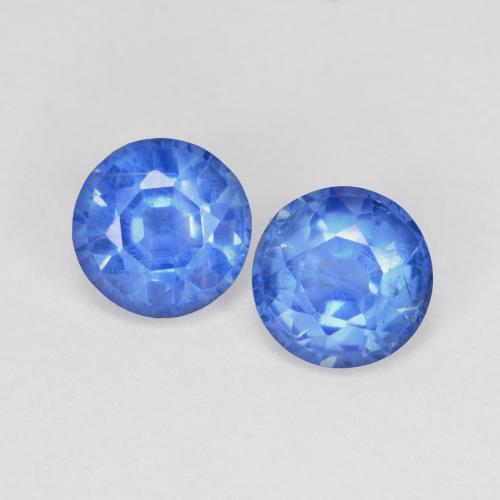 Achetez naturel 1,36ct bleue cyanite gems, coupe roude, en provenance népal chez gemselect. en stock, livraison internationale!