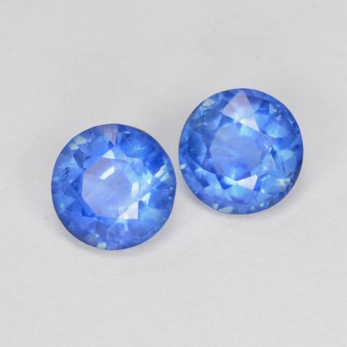Achetez naturel 1,36ct bleue cyanite gems, coupe roude, en provenance népal chez gemselect. en stock, livraison internationale!