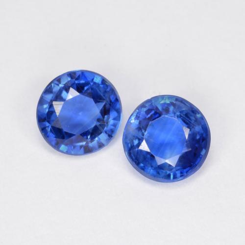Achetez naturel 1.22ct Bleu marine léger Disthène gems, Coupe roude, En provenance Népal chez GemSelect. En stock, livraison internationale!
