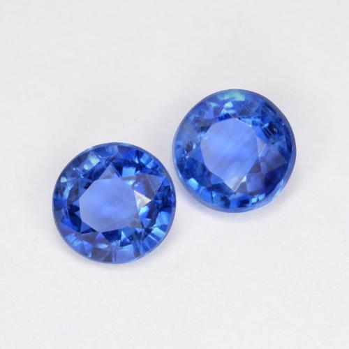 Achetez naturel 1.22ct Bleu marine léger Disthène gems, Coupe roude, En provenance Népal chez GemSelect. En stock, livraison internationale!