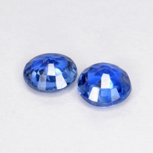 Achetez naturel 1.22ct Bleu marine léger Disthène gems, Coupe roude, En provenance Népal chez GemSelect. En stock, livraison internationale!