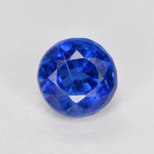 Cyanite bleue naturelle coupe roude, 0,93 ct, VS-SI