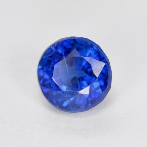 Cyanite bleue naturelle coupe roude, 0,93 ct, VS-SI