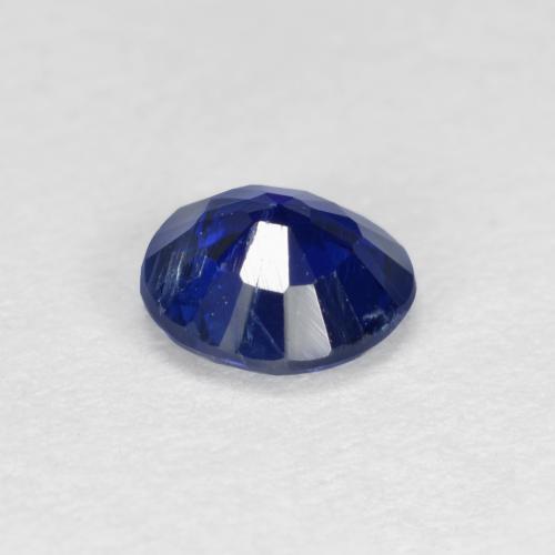 Cyanite bleue naturelle coupe roude, 0,54 ct, VS-SI