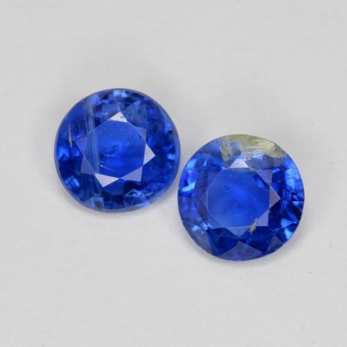 Achetez naturel 0,96ct bleue cyanite gems, coupe roude, en provenance népal chez gemselect. en stock, livraison internationale!