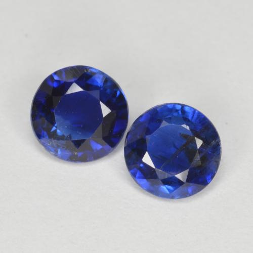 Achetez naturel 1.10ct Bleu azur profond Disthène gems, Coupe roude, En provenance Népal chez GemSelect. En stock, livraison internationale!