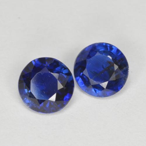 Achetez naturel 1.10ct Bleu azur profond Disthène gems, Coupe roude, En provenance Népal chez GemSelect. En stock, livraison internationale!