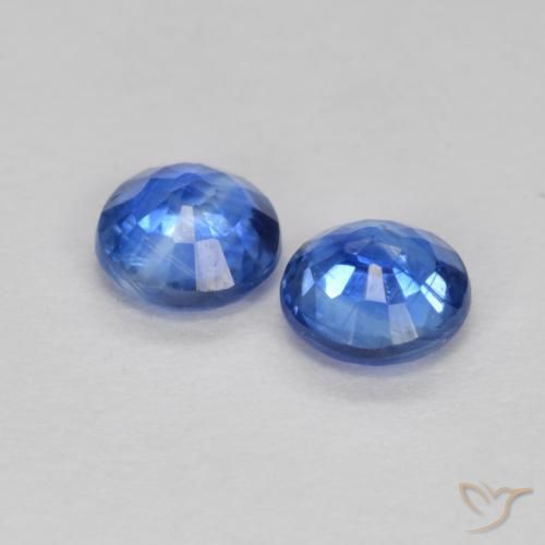 Achetez naturel 0.71ct Bleu azur profond Disthène gems, Coupe roude, En provenance Népal chez GemSelect. En stock, livraison internationale!