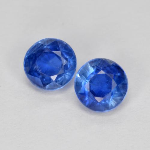 Achetez naturel 0,85ct bleue cyanite gems, coupe roude, en provenance népal chez gemselect. en stock, livraison internationale!