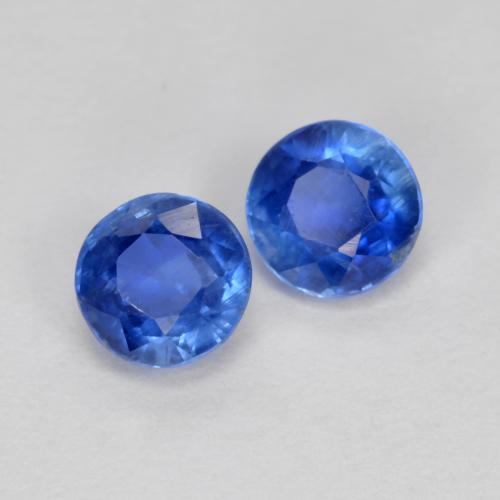 Achetez naturel 0,85ct bleue cyanite gems, coupe roude, en provenance népal chez gemselect. en stock, livraison internationale!