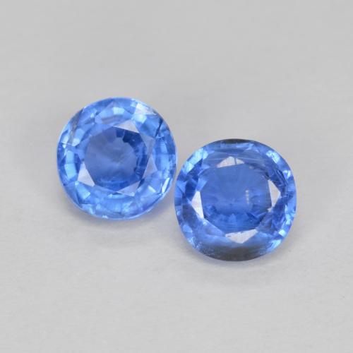 Achetez naturel 0.74ct Bleu clair Disthène gems, Coupe roude, En provenance Népal chez GemSelect. En stock, livraison internationale!