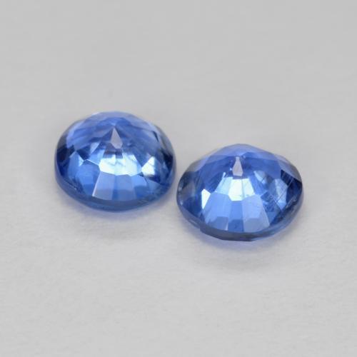 Achetez naturel 0.74ct Bleu clair Disthène gems, Coupe roude, En provenance Népal chez GemSelect. En stock, livraison internationale!