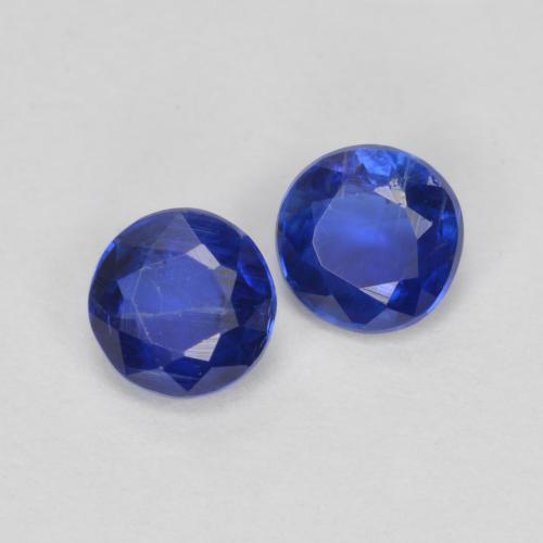 Achetez naturel 0,75ct bleue cyanite gems, coupe roude, en provenance népal chez gemselect. en stock, livraison internationale!