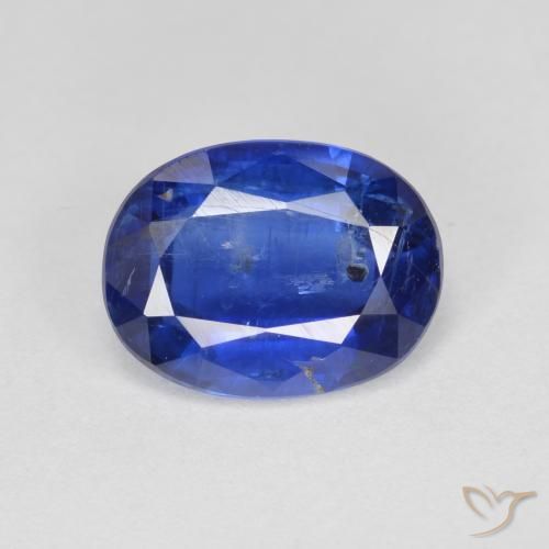 2.90ct Naturel Bleu marine Disthène, ovale, SI