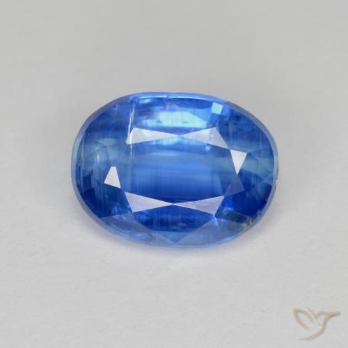 Cyanite bleue naturelle coupe ovale, 2,95 ct, VS-SI
