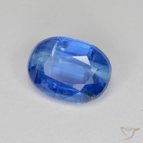 Cyanite bleue naturelle coupe ovale, 2,95 ct, VS-SI