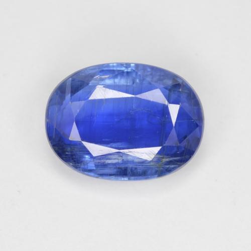 Cyanite bleue naturelle coupe ovale, 3,26 ct, SI