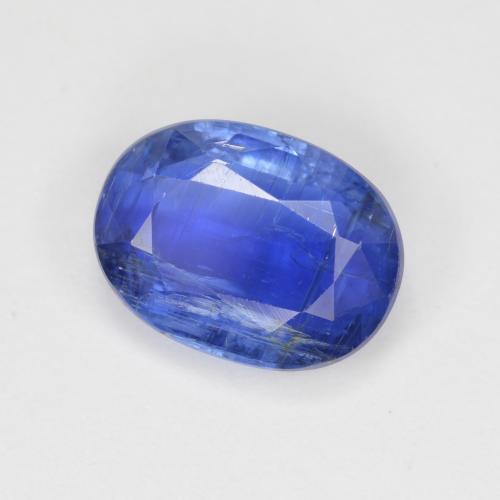 Cyanite bleue naturelle coupe ovale, 3,26 ct, SI