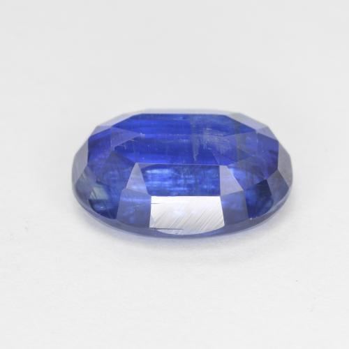 Cyanite bleue naturelle coupe ovale, 3,26 ct, SI