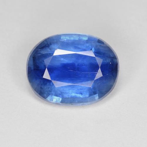 Disthène Bleu azur profond naturelle Coupe ovale, 3.24 ct, SI