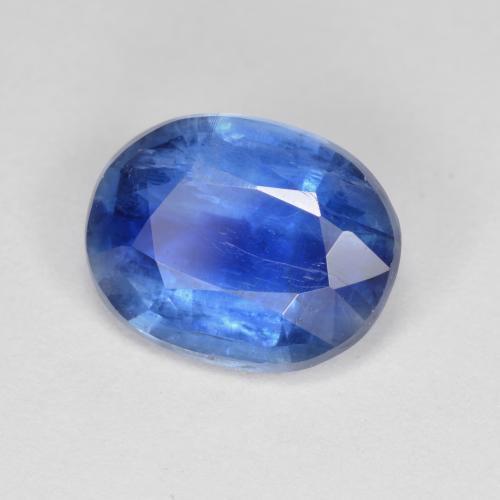 Disthène Bleu azur profond naturelle Coupe ovale, 3.24 ct, SI