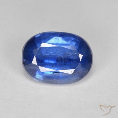 2.78ct Naturel Bleu foncé Disthène, ovale, SI