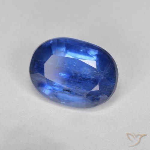 Disthène Bleu foncé naturelle ovale, 2.78 ct, SI