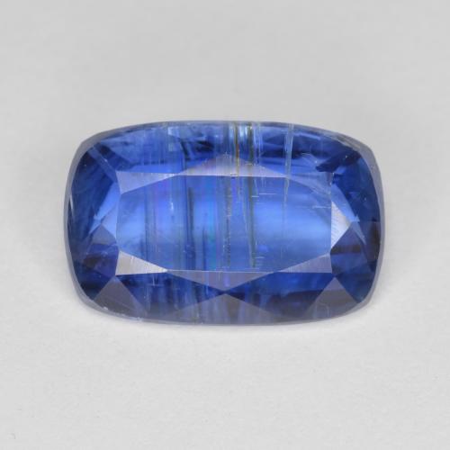 Cyanite bleue naturelle coupe coussin, 3,76 ct, SI