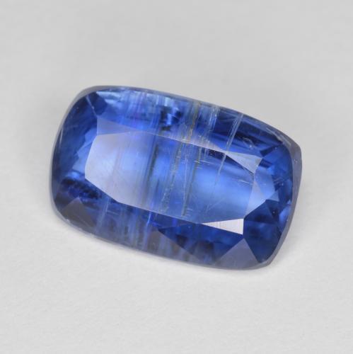 Cyanite bleue naturelle coupe coussin, 3,76 ct, SI