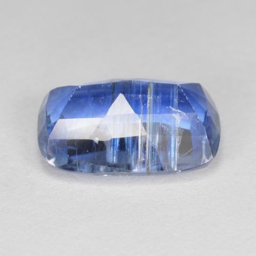Cyanite bleue naturelle coupe coussin, 3,76 ct, SI