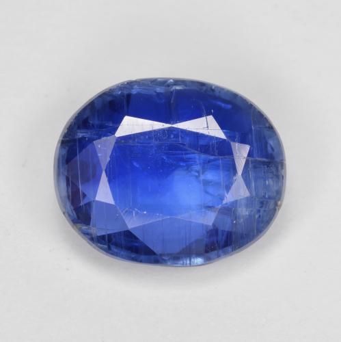 Disthène Bleu foncé naturelle Coupe ovale, 4.04 ct, SI