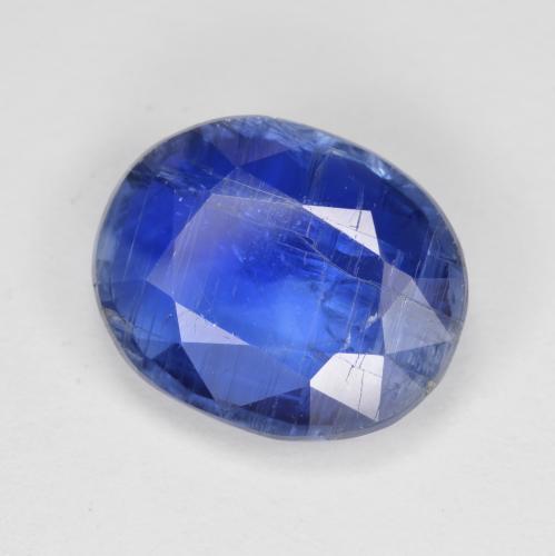 Disthène Bleu foncé naturelle Coupe ovale, 4.04 ct, SI