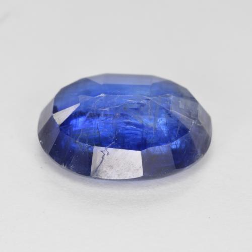 Disthène Bleu foncé naturelle Coupe ovale, 4.04 ct, SI
