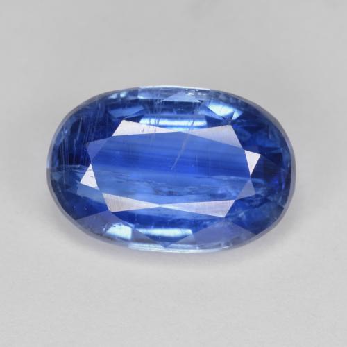 Cyanite bleue naturelle coupe ovale, 3,98 ct, SI