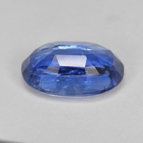Cyanite bleue naturelle coupe ovale, 3,98 ct, SI