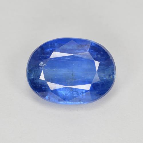 Cyanite bleue naturelle coupe ovale, 3,32 ct, SI