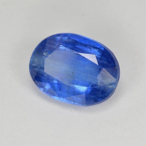 Cyanite bleue naturelle coupe ovale, 3,32 ct, SI